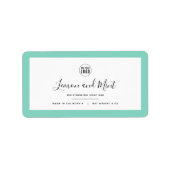 Hinzufügen von Logo- und bearbeitbaren Grenzfarbma Adressaufkleber (Vorne)