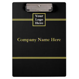 Hinzufügen von Logo und Text zu Black und Imitat G Klemmbrett