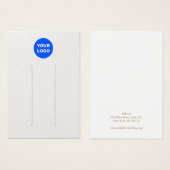 Hinzufügen von Logoklappen mit weißem Leder (Vorne & Hinten)