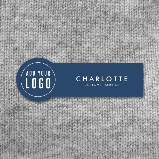 Hinzufügen von Logos bearbeitbare Farbe Einfach Mo Namensschild
