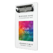 Hinzufügen von Logos für Unternehmen Mini Klemmbrett (Gewinkelt2)