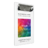 Hinzufügen von Logos für Unternehmen Mini Klemmbrett (Schrägansicht)