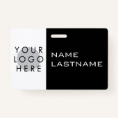 Hinzufügen von Logos Horizontal Einfache moderne S Ausweis (Vorderseite)