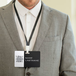 Hinzufügen von Logos Horizontal Einfache moderne S Ausweis