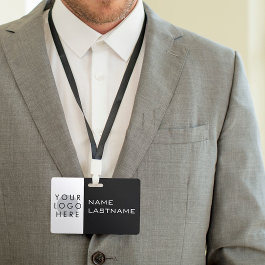 Hinzufügen von Logos Horizontal Einfache moderne S Ausweis