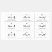 Hinzufügen von Logos Minimalistisches Skriptlabel Etiketten (Blatt)