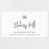 Hinzufügen von Logos Minimalistisches Skriptlabel Etiketten (Design 1)