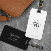 Hinzufügen von Logos Moderne Skriptfirmen mit benu Gepäckanhänger