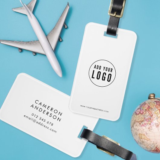 Hinzufügen von Logos Moderne unternehmensspezifisc Gepäckanhänger