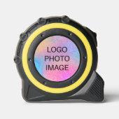 Hinzufügen von Logos oder Fotos mit 1-fach Breite  Maßband (Vorderseite)