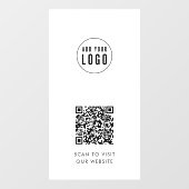 Hinzufügen von Logos und der QR-Code-Verknüpfung I Fensteraufkleber (Blatt)