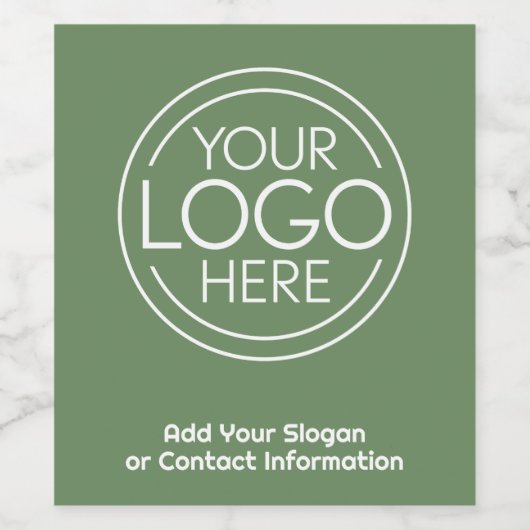 Hinzufügen von Logos und Markierungen Modern Minim Weinetikett (Einzelnes Label)