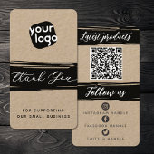 Hinzufügen von Logos und QR-Code Moderner Personal Visitenkarte