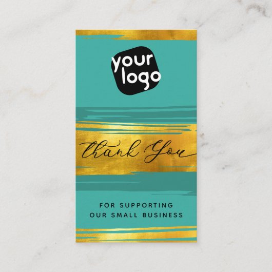 Hinzufügen von Logos und QR-Code Moderner Personal Visitenkarte (Vorderseite)