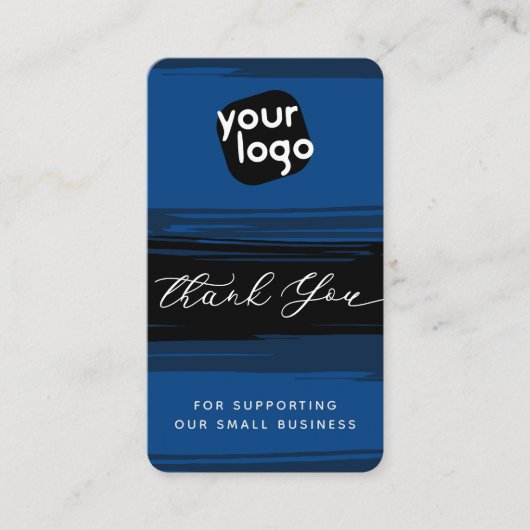 Hinzufügen von Logos und QR-Code Moderner Personal Visitenkarte (Vorderseite)