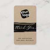 Hinzufügen von Logos und QR-Code Moderner Personal Visitenkarte (Vorderseite)