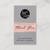 Hinzufügen von Logos und QR-Code Moderner Personal Visitenkarte (Vorderseite)