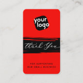 Hinzufügen von Logos und QR-Code Moderner Personal Visitenkarte (Vorderseite)