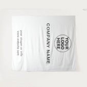 Hinzufügen von Logos und Text in Beruflichem Unter Wandteppich (Vorderseite (Horizontal))