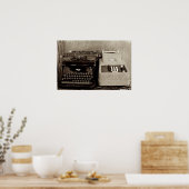 Hinzufügen von Maching und Typwriter Poster (Küche)