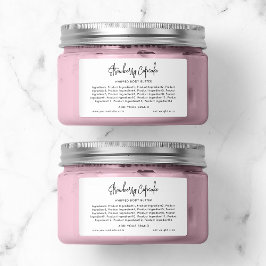 Hinzufügen von Markenbezeichnungen und modernen Sc Adressaufkleber