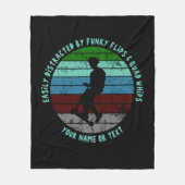 Hinzufügen von Name ändern ALLER Text leicht abgel Fleecedecke (Vorderseite)