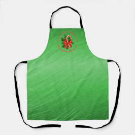 Hinzufügen von Name ändern Text Red Green Christma Schürze