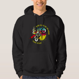 Hinzufügen von Name ändern Text Ride Hard oder Go  Hoodie