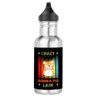 Hinzufügen von Name Bearbeiten Text Crazy Guinea P Edelstahlflasche