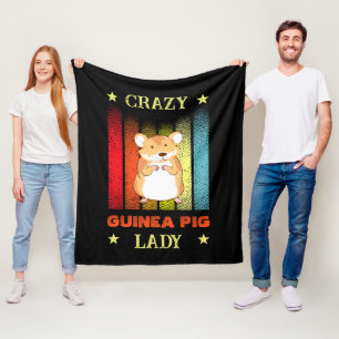 Hinzufügen von Name Bearbeiten Text Crazy Guinea P Fleecedecke