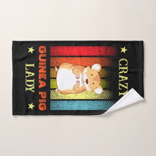 Hinzufügen von Name Bearbeiten Text Crazy Guinea P Handtuch (Handtuch)