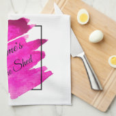 Hinzufügen von Name Bearbeiten Text, den Sie in Ma Geschirrtuch (Viertel Falte)