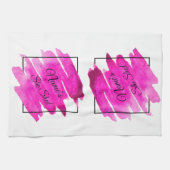 Hinzufügen von Name Bearbeiten Text, den Sie in Ma Geschirrtuch (Horizontal)