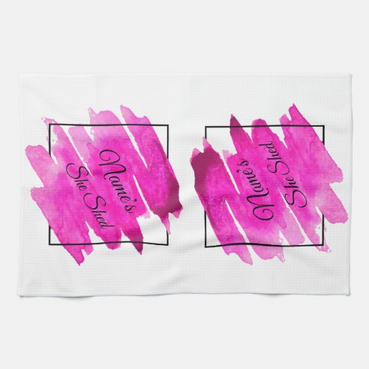 Hinzufügen von Name Bearbeiten Text, den Sie in Ma Geschirrtuch (Horizontal)