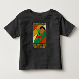 Hinzufügen von Name Bearbeiten Text Juneteenth Kid Kleinkind T-shirt