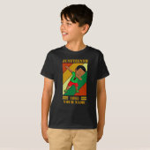 Hinzufügen von Name Bearbeiten Text Juneteenth Kid T-Shirt (Vorne ganz)