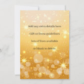 Hinzufügen von Name Bearbeiten Text passend Weihna Einladung (Rückseite)