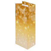 Hinzufügen von Name Bearbeiten Text passend Weihna Geschenktüte Für Weinflaschen (Rückseite Schrägansicht)