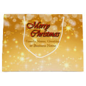 Hinzufügen von Name Bearbeiten Text passend Weihna Große Geschenktüte (Vorderseite)