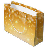 Hinzufügen von Name Bearbeiten Text passend Weihna Große Geschenktüte (Rückseite Schrägansicht)