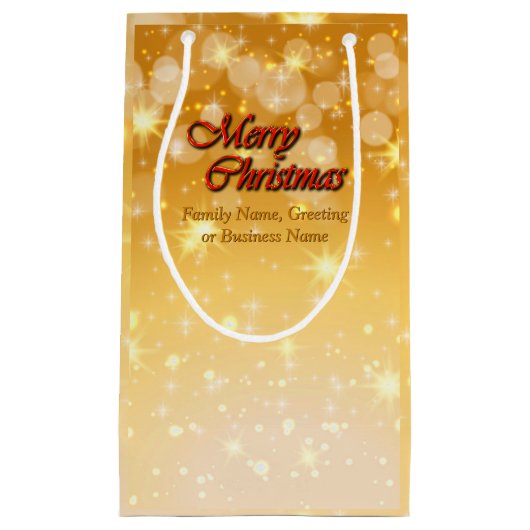 Hinzufügen von Name Bearbeiten Text passend Weihna Kleine Geschenktüte (Vorderseite)