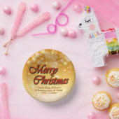 Hinzufügen von Name Bearbeiten Text passend Weihna Pappteller (Party)