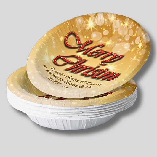 Hinzufügen von Name Bearbeiten Text passend Weihna Pappteller