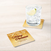 Hinzufügen von Name Bearbeiten Text passend Weihna Rechteckiger Pappuntersetzer (Vor Ort)