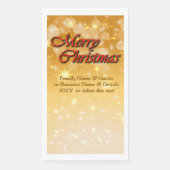 Hinzufügen von Name Bearbeiten Text passend Weihna Serviette (Vorderseite)