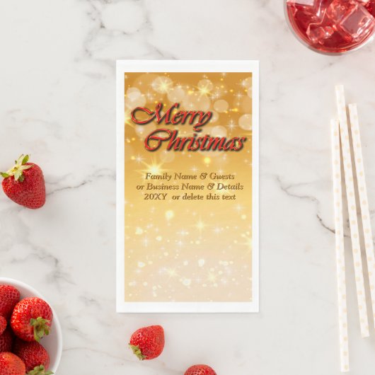 Hinzufügen von Name Bearbeiten Text passend Weihna Serviette (Beispiel)