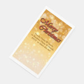 Hinzufügen von Name Bearbeiten Text passend Weihna Serviette (Ecke)