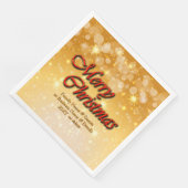 Hinzufügen von Name Bearbeiten Text passend Weihna Serviette (Ecke)