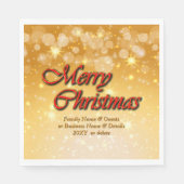 Hinzufügen von Name Bearbeiten Text passend Weihna Serviette (Vorderseite)