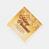 Hinzufügen von Name Bearbeiten Text passend Weihna Serviette (Ecke)